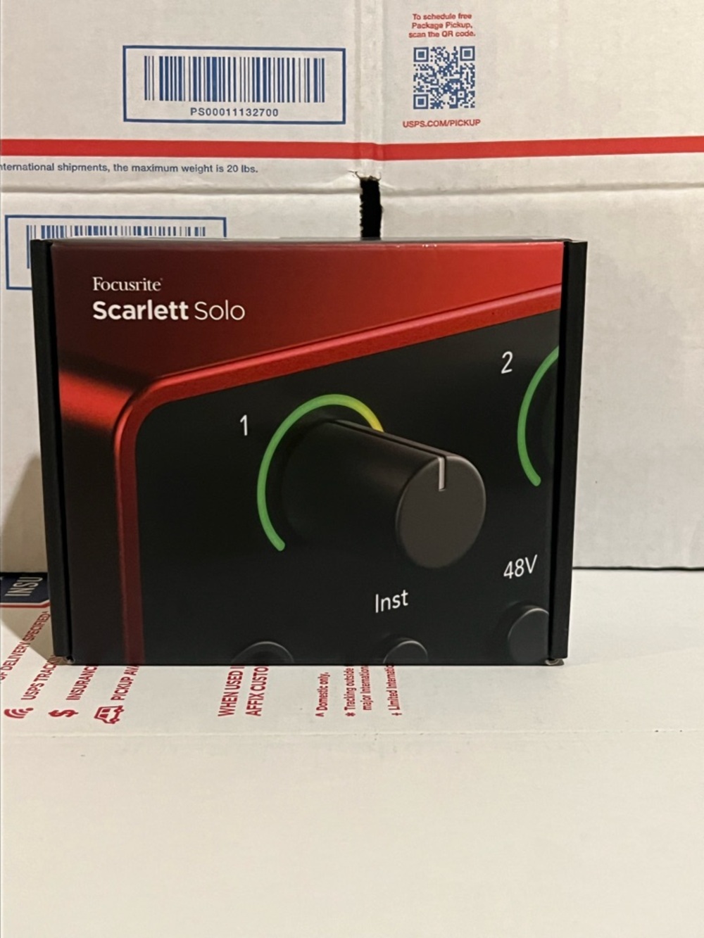 Focusrite Scarlett Solo Audio Interface - Red and Black